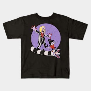 Beetle and Girl - Cute Horror Comic Animation Kids T-Shirt